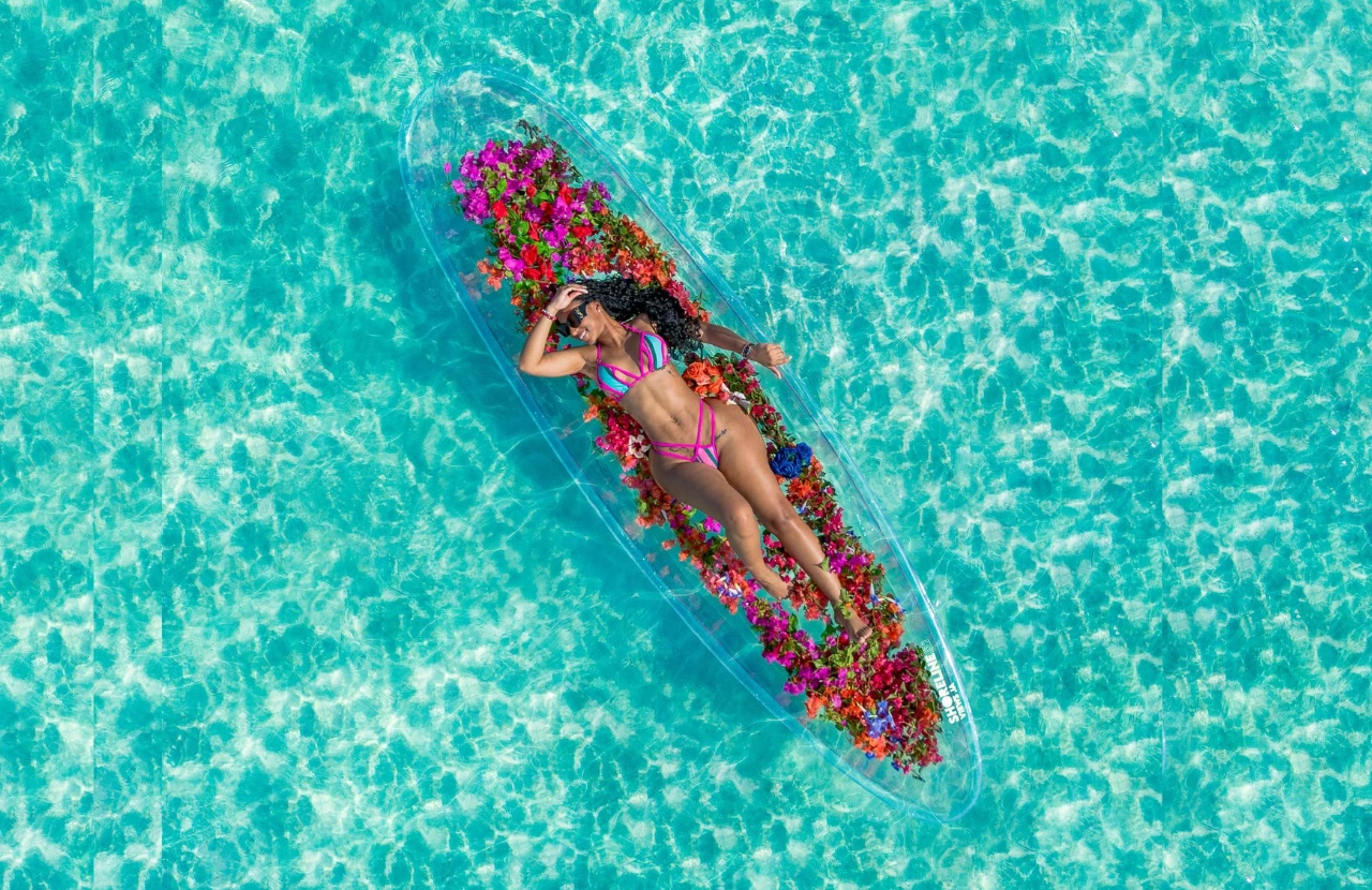 Flower Girl Clear Kayak Photoshoot